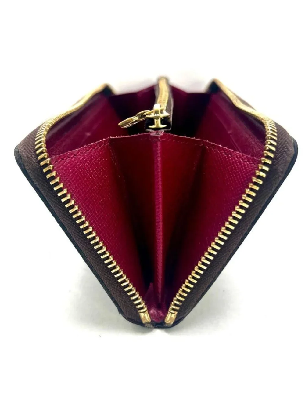 Louis Vuitton Monogram Portefeuille Clemence Round Zip Wallet